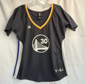 Adidas Women's XL Golden State Warrior Gray Basketball Jersey Stephen Curry EUC
